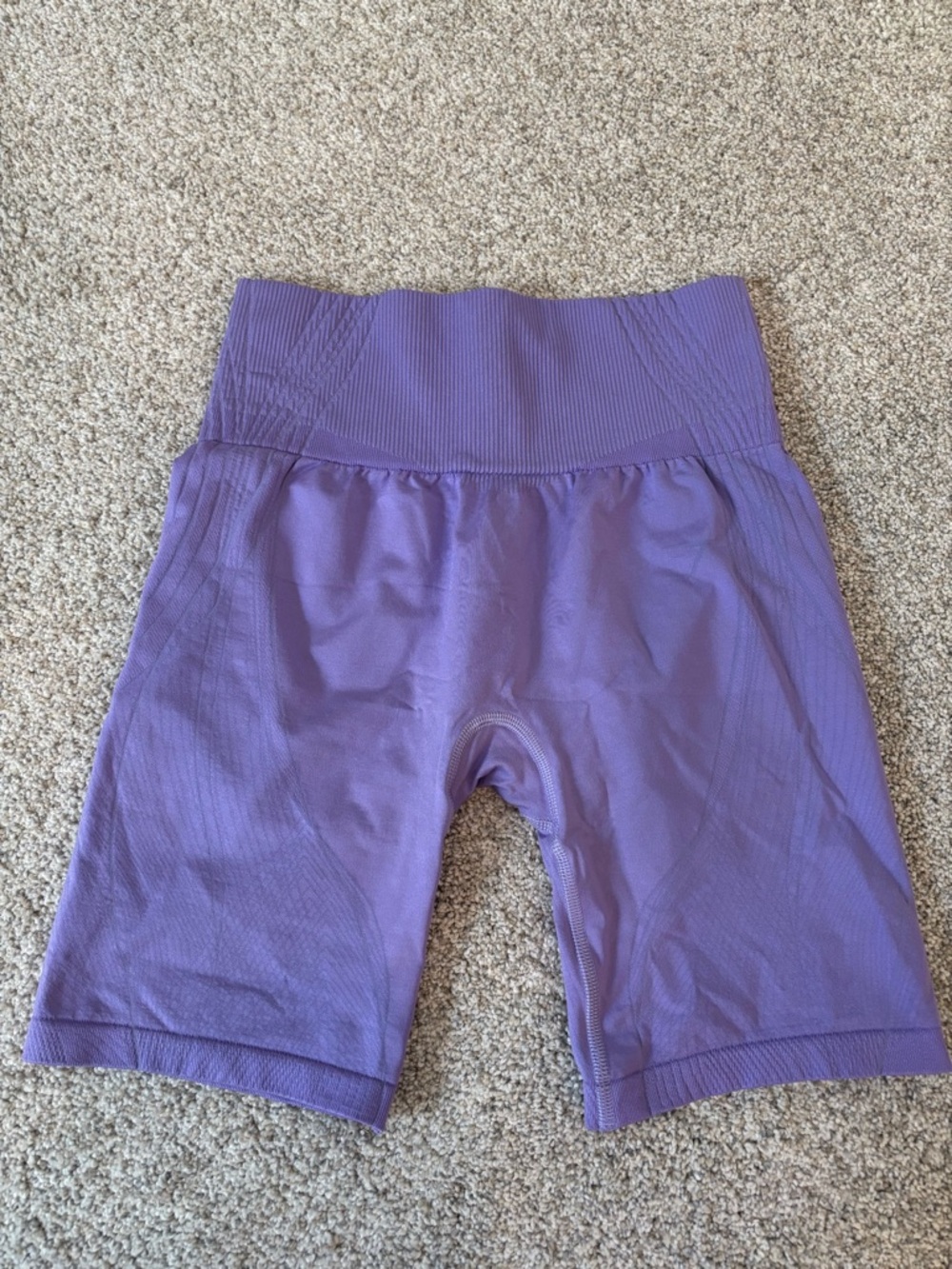 Gymshark High-Waist Purple Women’s Athletic Bike Shorts